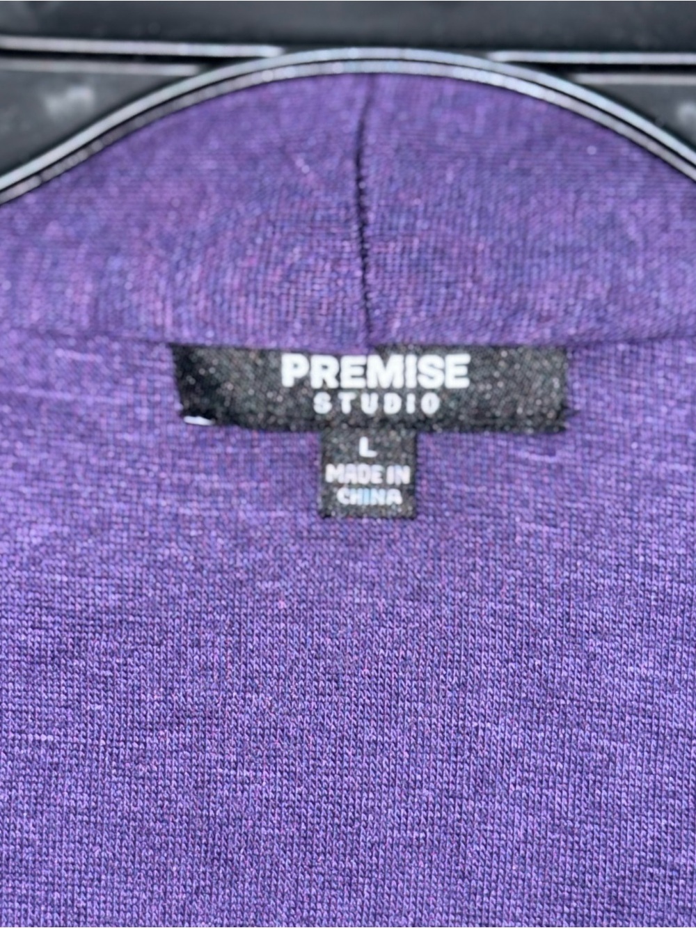 Premise Studio Purple Open Front Cardigan Women’s L Modal Spandex Shrug Duster - Picture 3 of 9